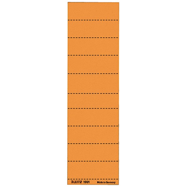 Leitz Beschriftungsschild 19010045 blanko 4zeilig orange 100 St./Pack.