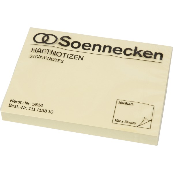 Soennecken Haftnotiz 5814 100x75mm 100Blatt gelb