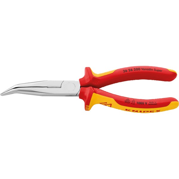 KNIPEX Storchschnabelzange 26 26 200 DIN ISO5745 VDE gewinkelt