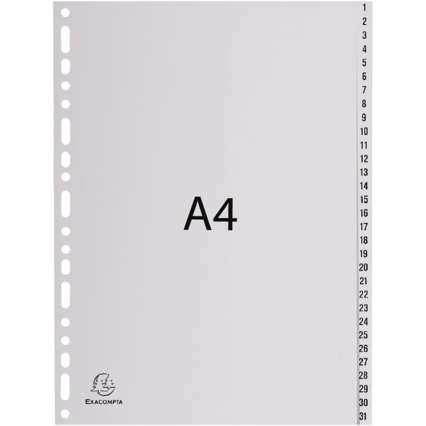 Exacompta Register 1931E A4 PP 1-31 grau