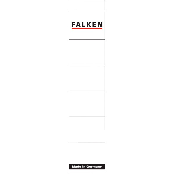 Falken Ordneretikett 80037765 schmal/kurz sk weiß 10 St./Pack.