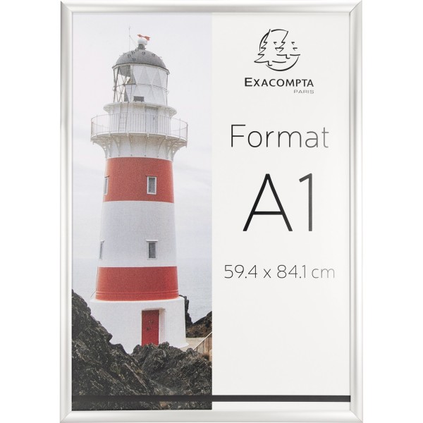 Exacompta Wandplakatrahmen 8194358D A1 Aluminium/Acryl