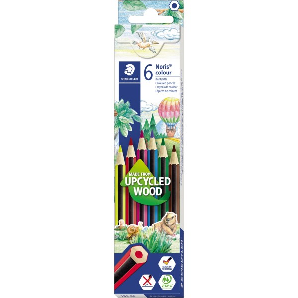 STAEDTLER Farbstift Noris colour 185C6 f. sortiert 6 St./Pack