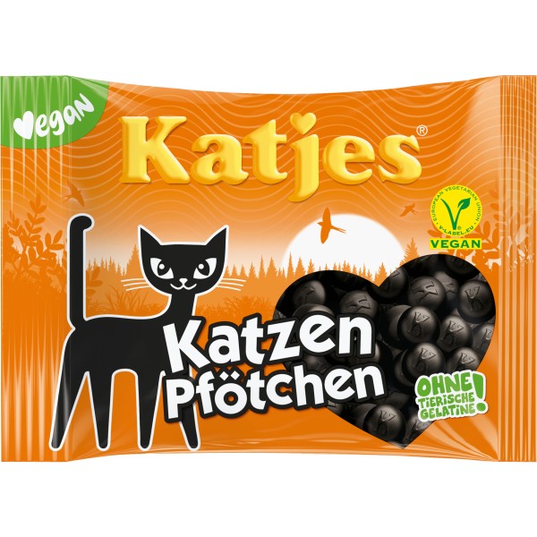 Katjes Lakritz Katzen Pfötchen 623340 175g