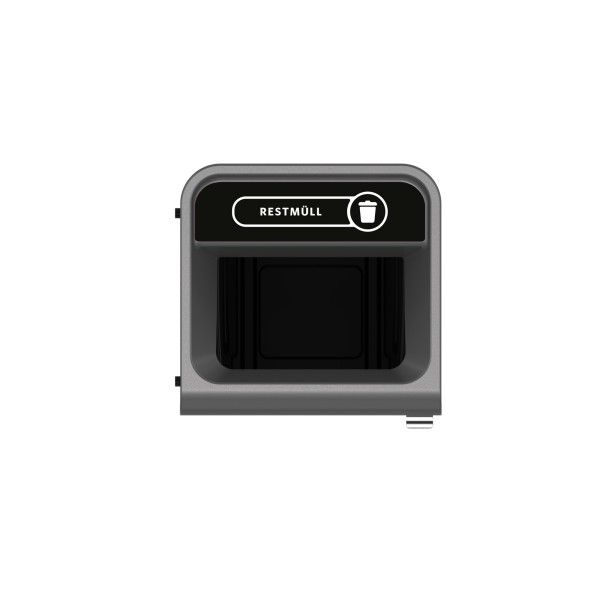 Rubbermaid Recyclingstation 2154774 87l Behältereinheit Restmüll sw