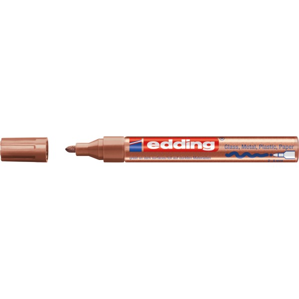 edding Lackmarker 750 4-750-9-055 2-4mm Rundspitze kupfer