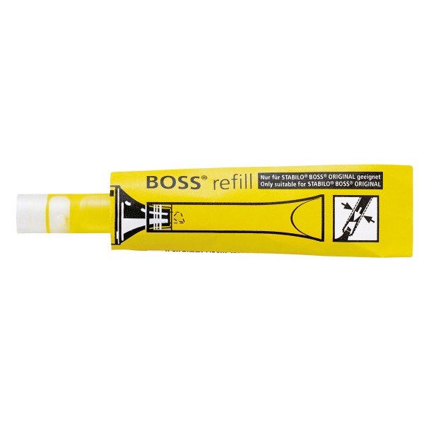 STABILO Nachfüllpatrone BOSS refill 070/24 für BOSS ORIGINAL 3ml gelb