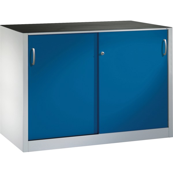 C+P Schwerlastschrank 2156092S10005 Schiebetür 1000x1600x500mm lgr/ebl