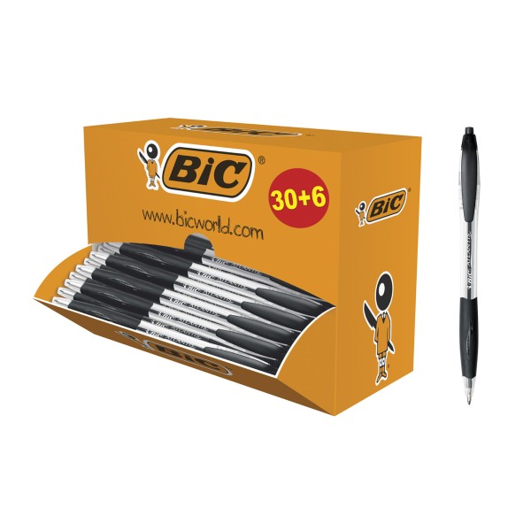 BIC Kugelschreiber Atlantis Classic 920287 0,4mm sw 30+6St.