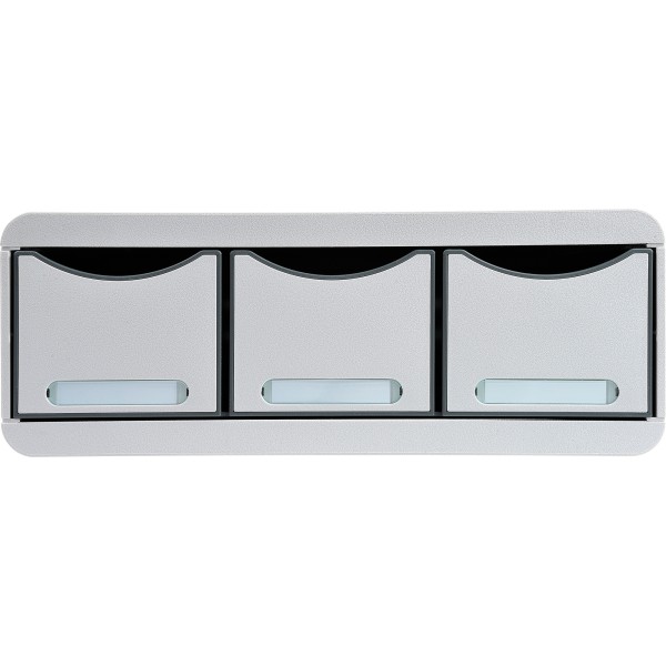 Exacompta Schubladenbox TOOLBOX MAXI 318740D 3Schübe lichtgrau