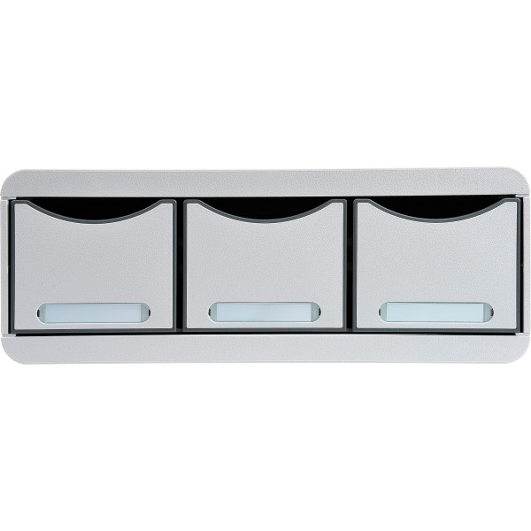 Exacompta Schubladenbox TOOLBOX MAXI 318740D 3Schübe lichtgrau