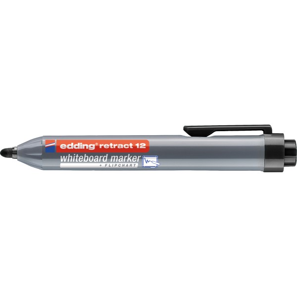 edding Boardmarker retract 12 4-12001 1,5-3mm Rundspitze schwarz