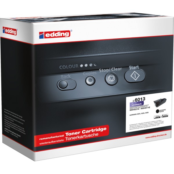 edding Toner 18-6013 wie Lexmark T654X11E/21E/H31E schwarz