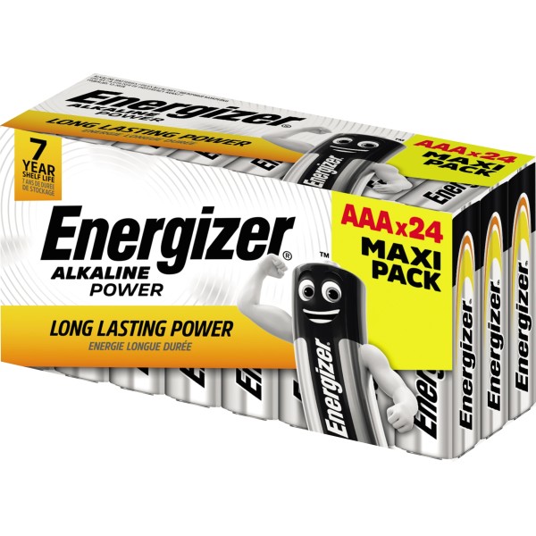 Energizer Batterie Alkaline Power E303271700 AAA 24 St./Pack.