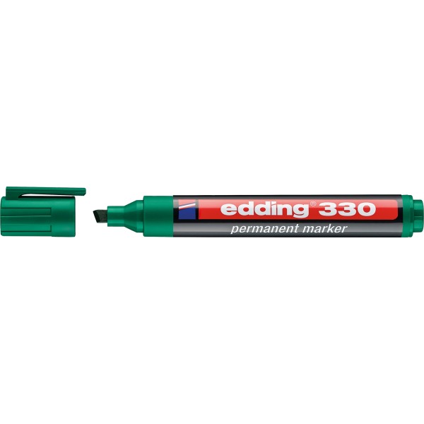 edding Permanentmarker 330 4-330004 1-5mm Keilspitze grün
