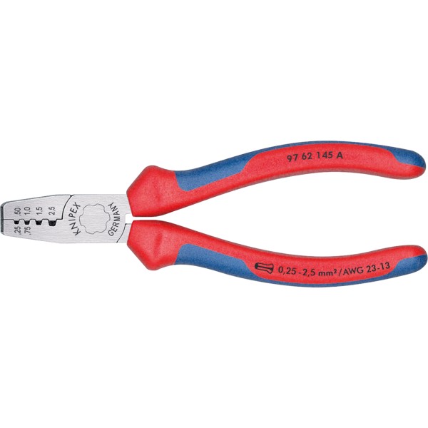 KNIPEX Crimpzange 97 62 145 A 0.25 bis 2.5 mm² Aderendhülsen