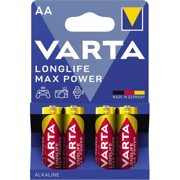 Varta Batterie Max Tech 4706101404 AA Mignon LR6 1,5V 4 St./Pack.
