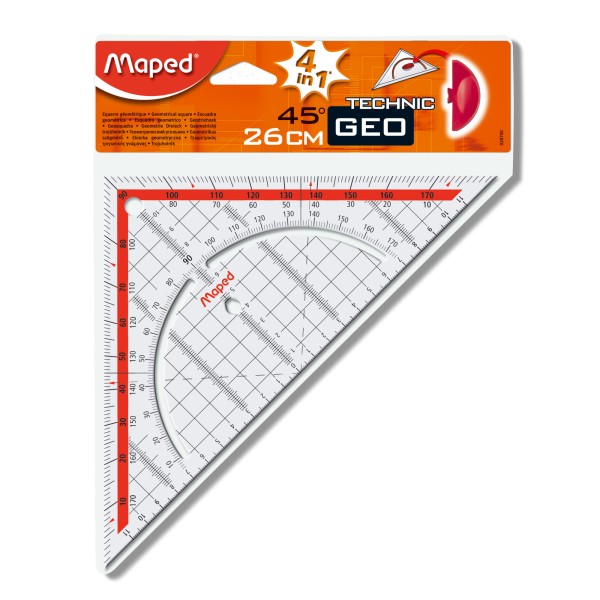 Maped Geometriedreieck Technic 028700 Griffring 26cm