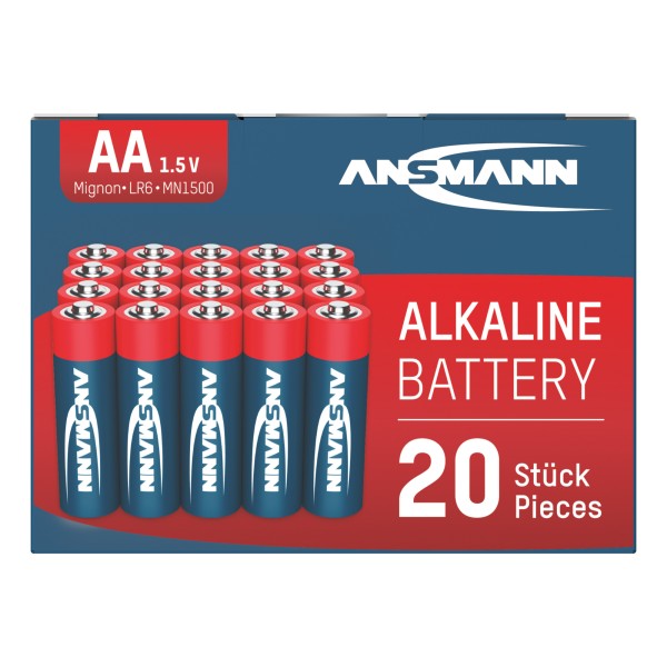 ANSMANN Batterie 5015548 Alkaline Mignon AA LR6 20St.
