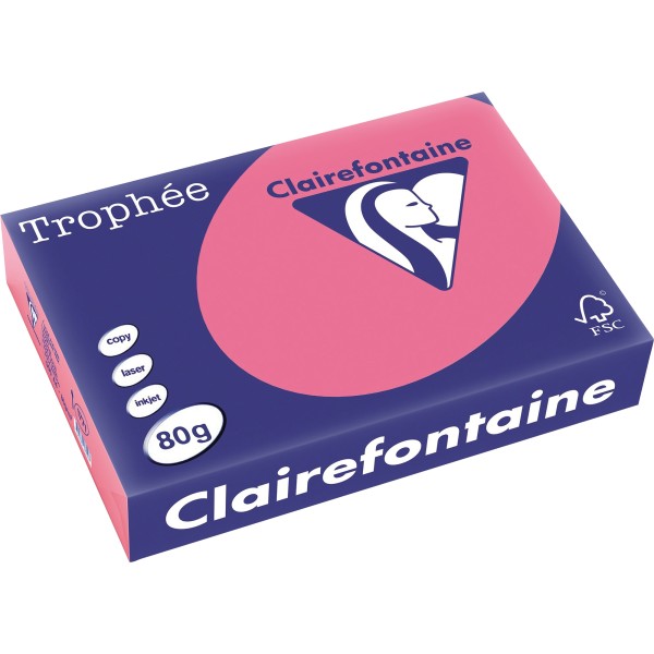 Clairefontaine Kopierpapier 1771C A4 80g eosin 500Bl.