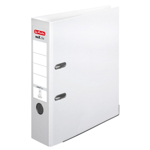 Herlitz Ordner maX.file protect plus 10834364 A4 80mm PP weiß