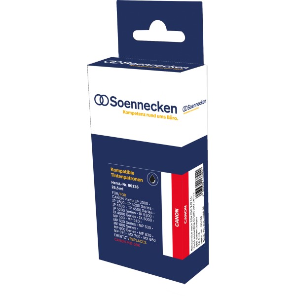Soennecken Tintenpatrone 80136 wie Canon PGI5BK schwarz