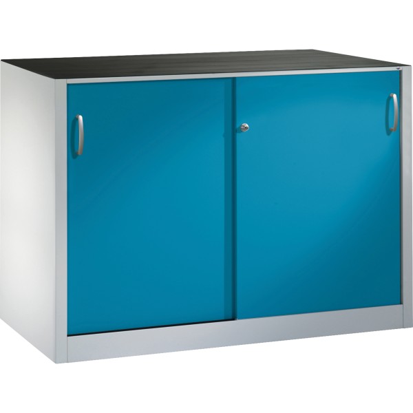 C+P Werkzeugschrank 216609S10044 Schiebetür 1000x1600x600mm lgr/lbl