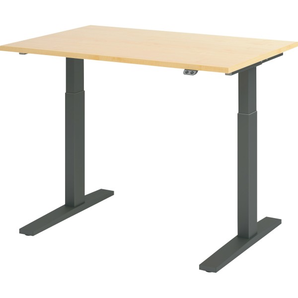 Hammerbacher Schreibt. VXMKA12/3/G el.120x80cm graphit/ahorn