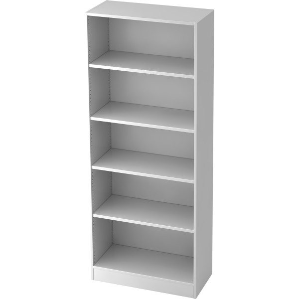 Hammerbacher Regal Solid V6000/5 5OH 80x40x200,4cm grau