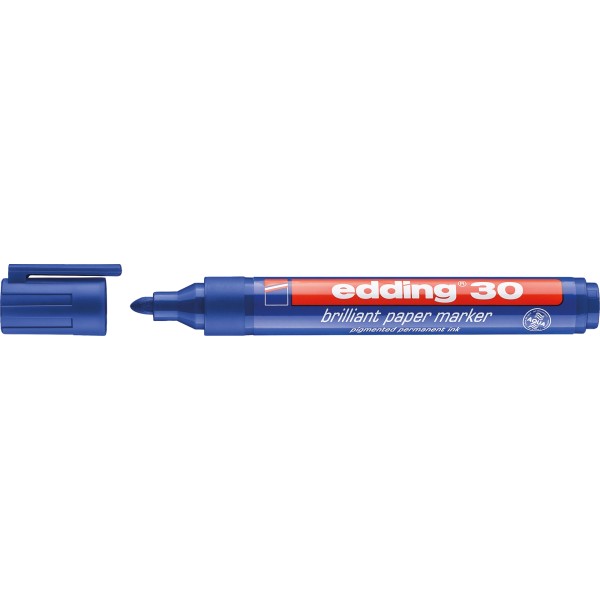 edding Pigmentmarker 30 4-30003 1,5-3mm Rundspitze blau