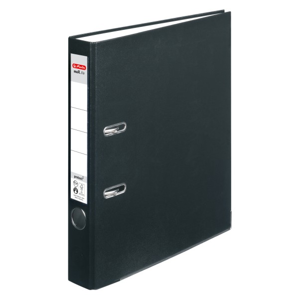 Herlitz Ordner maX.file protect 5450804 DIN A4 50mm PP schwarz