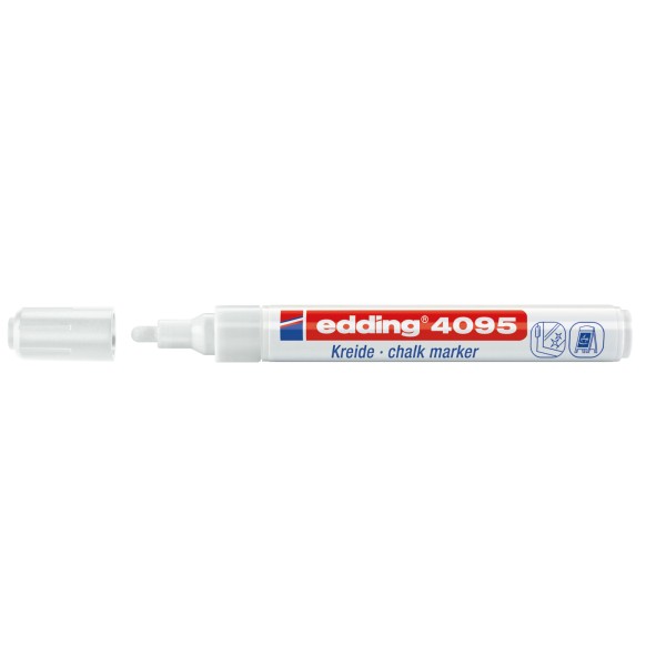 edding Kreidemarker 4095 4-4095049 2-3mm Rundspitze weiß