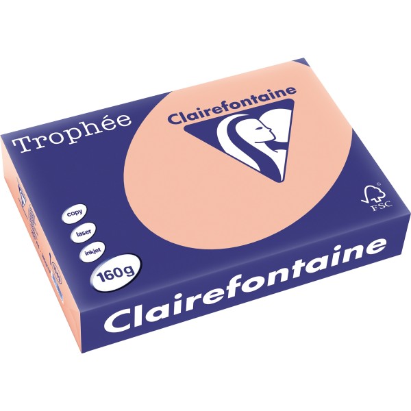 Clairefontaine Kopierpapier 1049C 025601610591 A4 160g pfirsich 250Bl