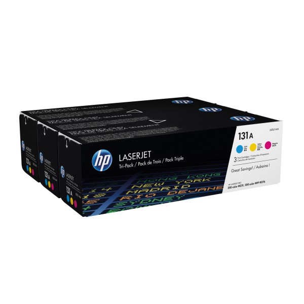 HP Toner U0SL1AM 131A 1.800Seiten c/m/y 3 St./Pack.