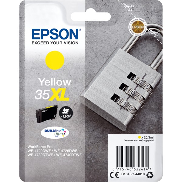 Epson Tintenpatrone C13T35944010 35XL 20,3ml gelb
