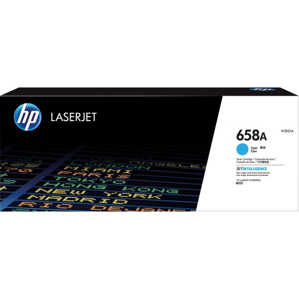 HP Toner W2001A 658A 6.000Seiten cyan