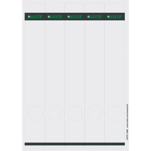 Leitz Ordneretikett 16880085 lang/schmal Papier gr 125 St./Pack.