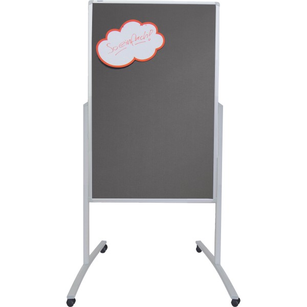 Franken Mulitfunktionstafel PRO mobil 125x78cm Filz grau