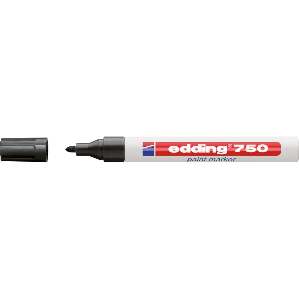 edding Lackmarker 750 4-750001 2-4mm Rundspitze permanent schwarz