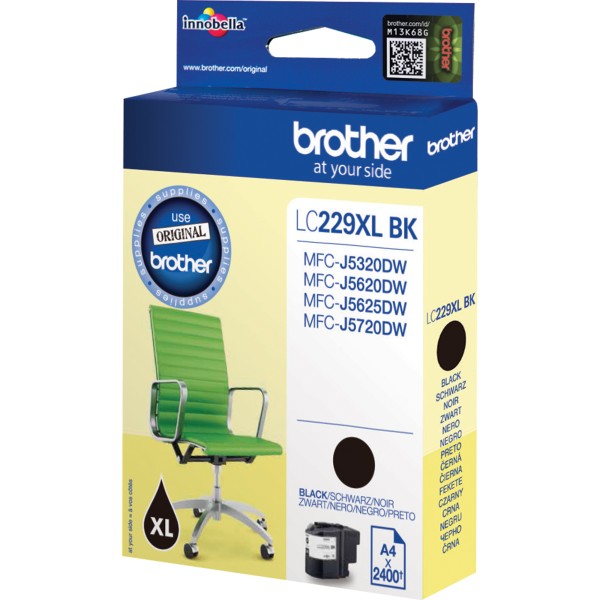 Brother Tintenpatrone LC229XLBK 2.400Seiten schwarz