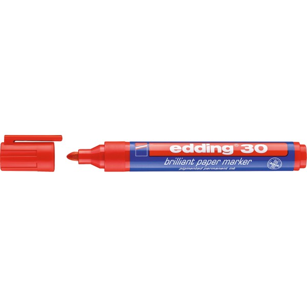 edding Pigmentmarker 30 4-30002 1,5-3mm Rundspitze rot