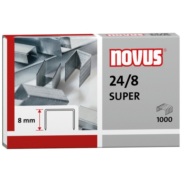 NOVUS Heftklammer 040-0038 24/8 Super verzinkt 1.000 St.Pack.