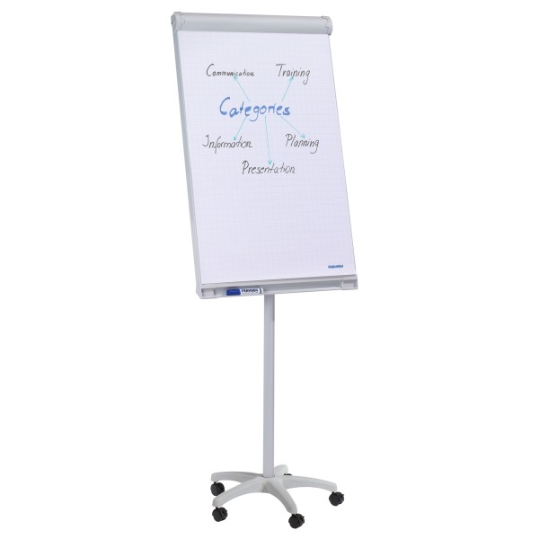 Franken Flipchart Mobil FC41 67x95cm Sternfuß hellgrau