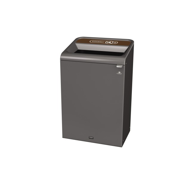 Rubbermaid Recyclingstation 2154780 125l Behältereinheit Bioabfall br