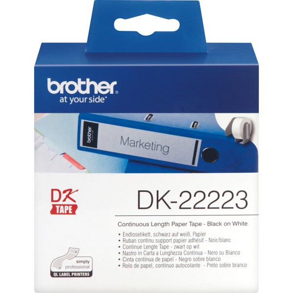 Brother Endlosetikettenrolle DK22223 50mmx30,48m weiß