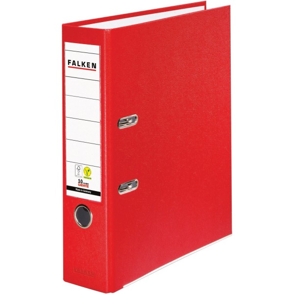 Falken Ordner S80 09984071 DIN A4 80mm PP rot