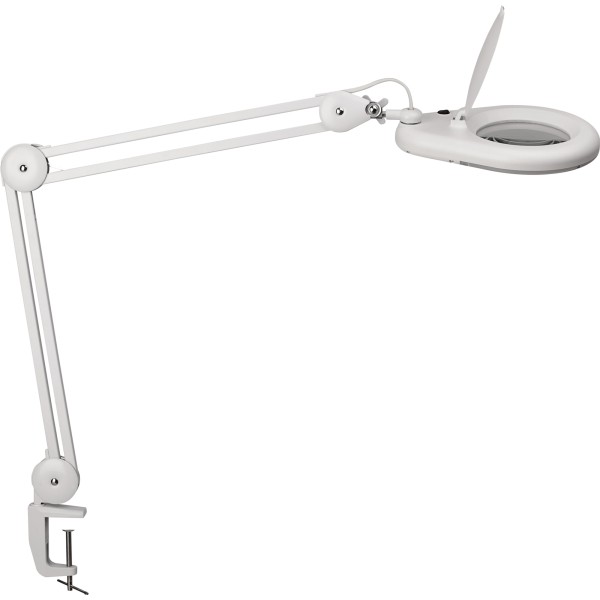 Maul LED-Lupenleuchte MAULviso 8263402 mit Klemmfuß ws