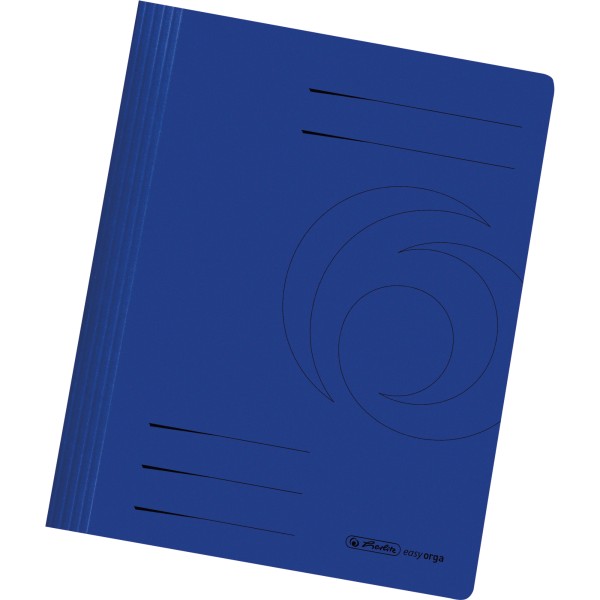 Herlitz Schnellhefter 10902500 DIN A4 Karton intensiv dunkelblau