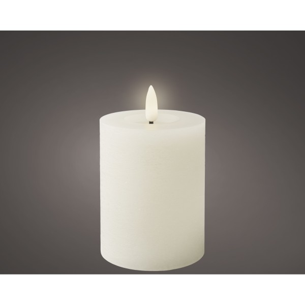 LUMINEO Kerze LED Wachs indoor 486768 11cm weiß