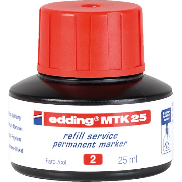 edding Nachfülltusche MTK 25 4-MTK25002 25ml rot